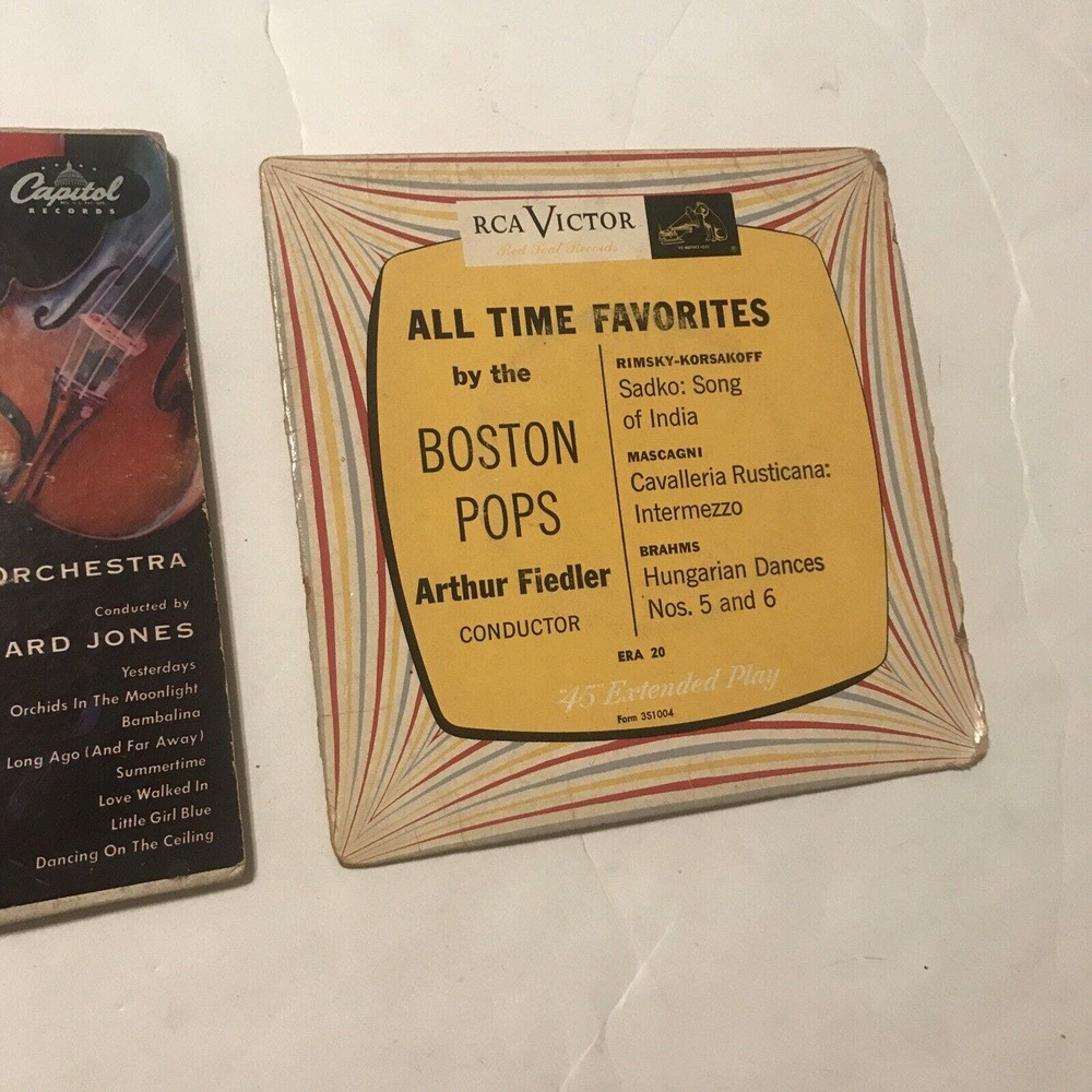 Capitol Records Set Of 2 7 Inch Records Songs For String 3801 - Picture 3 of 9